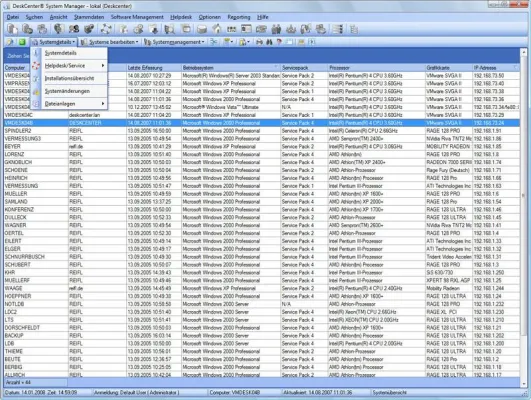 Bild: DeskCenter Management Suite auf der CeBIT 2008